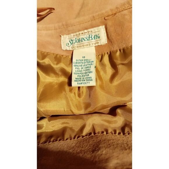st John's bay suede skirt size 10 in great condition. Vintage thick leather. - Picture 6 of 6